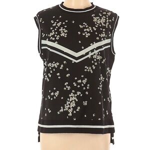 Ted Baker Daisy Print Sleeveless Knit Top, size 0.